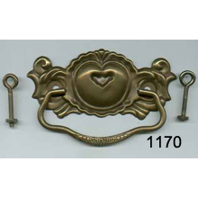 Victorian Brass Back Plate with Bail – SKU 1170