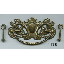 Brass Back Plate with Bail (SKU 1176)