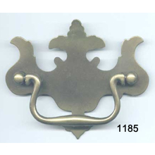 Back Plate with Bail – Antique Brass – SKU 1185