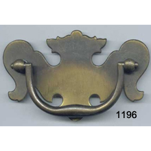 Back Plate with Bail – Antique Brass – SKU 1196