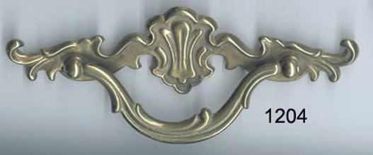 Brass Back Plate with Bail (SKU 1204)