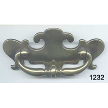 Back Plate with Bail – Antique Brass – SKU 1232