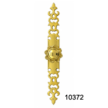 Polished Brass Back Plate with Knob – SKU 10372