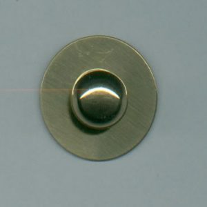 Brass Back Plate with knob (SKU 10052)