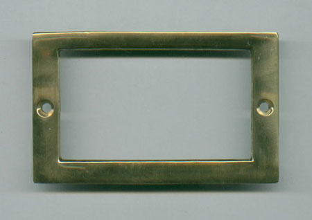 File Cabinet Card Frame Brass 