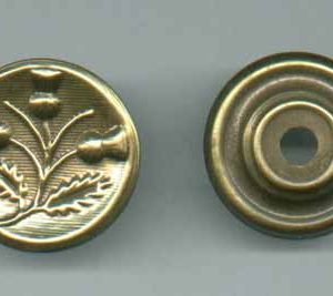 Brass Knob with backplate (SKU 3078)