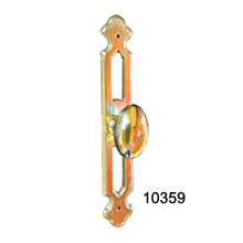 Brass Back Plate with Knob (SKU 10359)