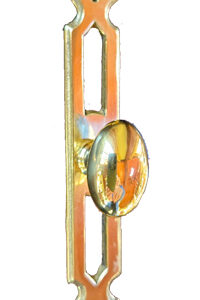 Brass Back Plate with Knob (SKU 10359)