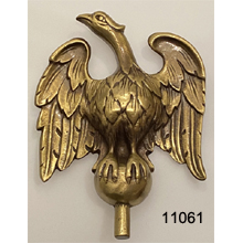 Brass Banjo Clock Eagle Finial (SKU 11061)